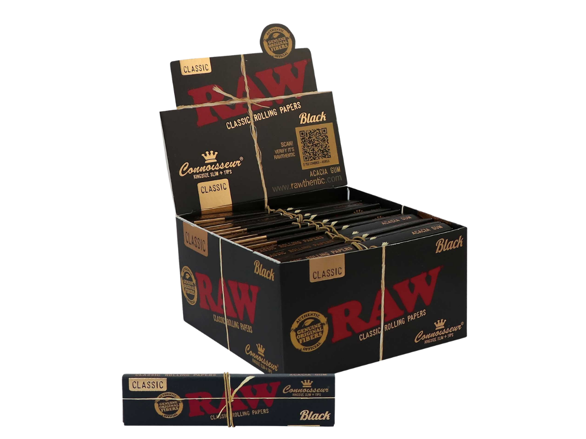RAW Black Connoisseur Rolling Paper kaufen | GLAZED®