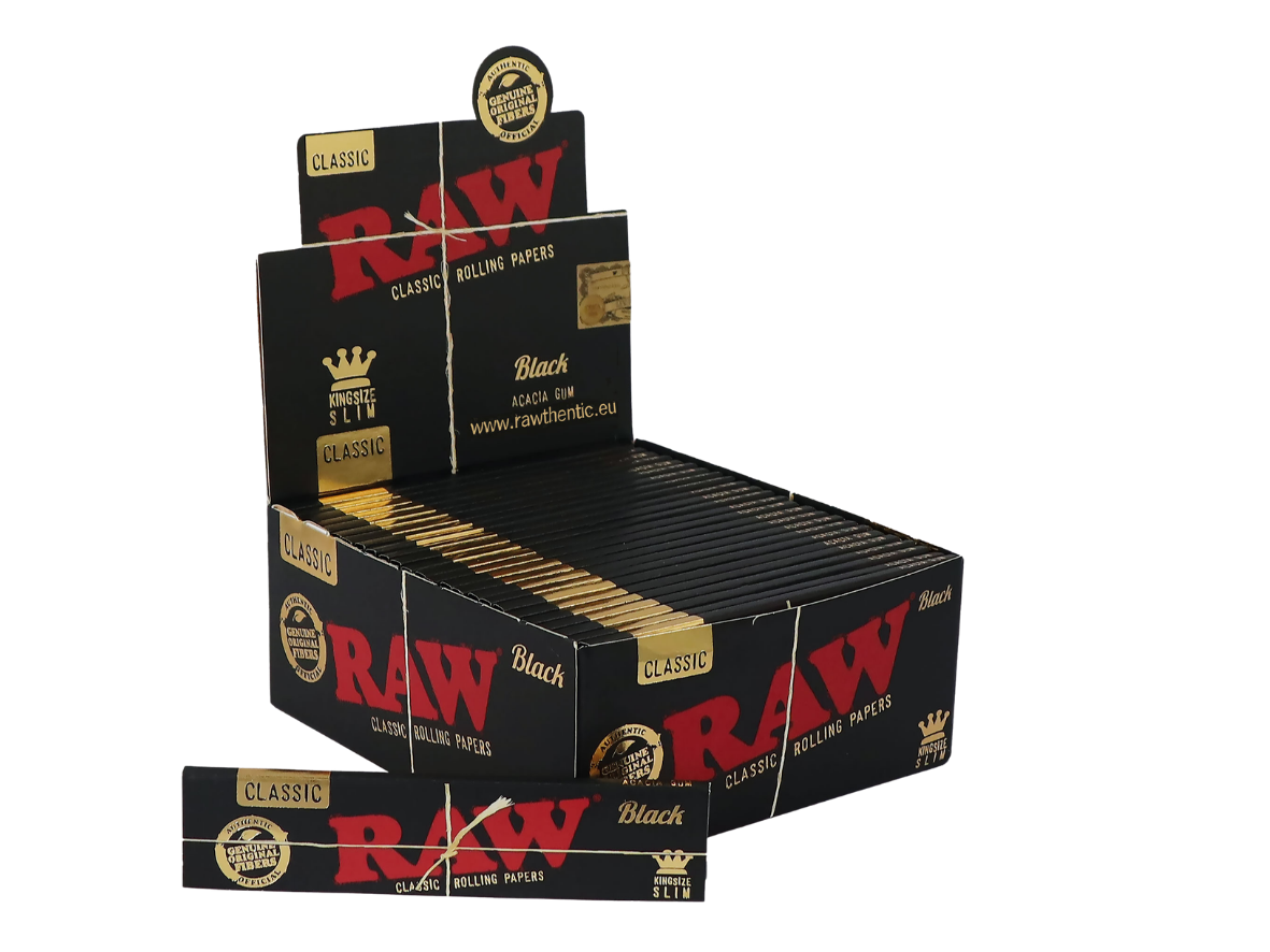 RAW Black King Size Slim Papers kaufen | GLAZED®