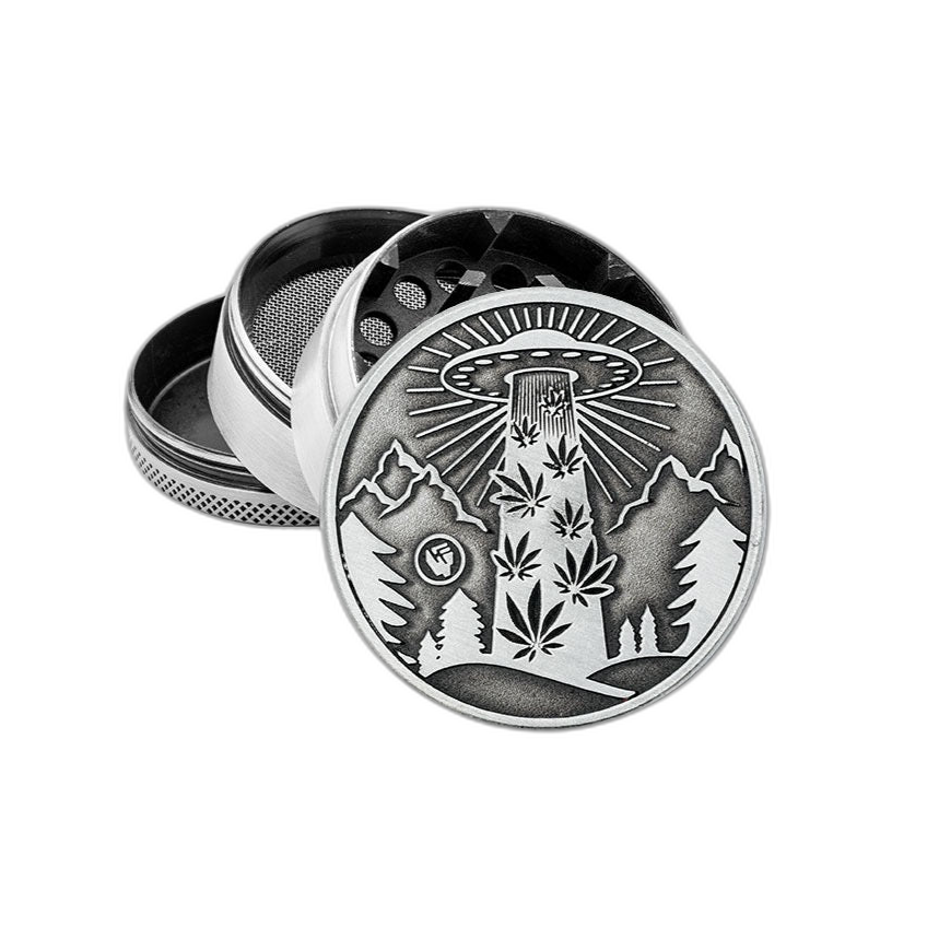 Metal Grinder „420 Aliens UFO“ – B6 Premium Grinder kaufen | GLAZED®
