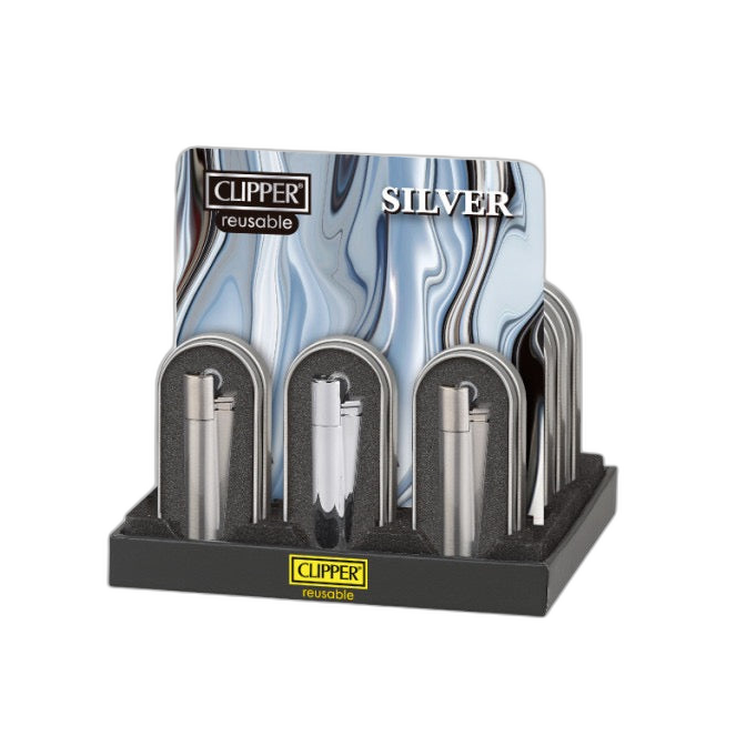 CLIPPER® Feuerzeug Silver kaufen | GLAZED®