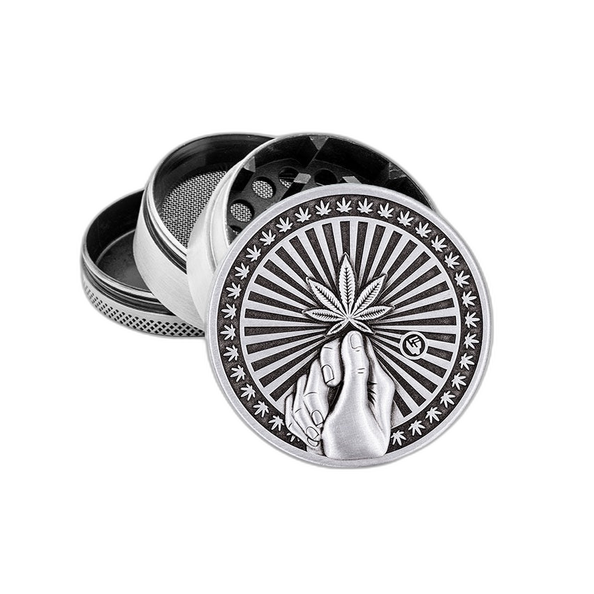 Metal Grinder „Silver Hope“ – B6 Premium Grinder kaufen | GLAZED®